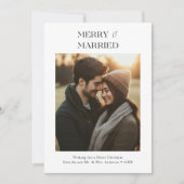 新婚&メリークリスマス結婚したの写真 シーズンカード (正面)