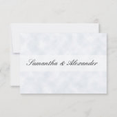 新婚、二つの金の指輪/雲 出欠カード (裏面)