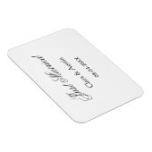 新婚＋夫婦名＋日付＋年＋結婚式 マグネット (右側)