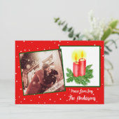 新婚、当社の初めてのクリスマス+写真 シーズンカード (スタンド正面)