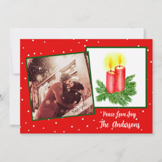 新婚、当社の初めてのクリスマス+写真 シーズンカード