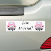 新婚,結婚+自動車,漫画+結婚+自動車,結婚 バンパーステッカー (車上)