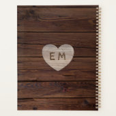 新婚BUCKET LISTフォトパープル素朴フローラ プランナー手帳 (裏面)