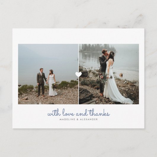 新婚Diptychありがとうはがき ポストカード (正面)
