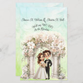 新婦お洒落の紙シ結婚ート (正面/裏面)