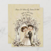 新婦お洒落の結婚アーチ (正面/裏面)