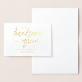 新婦から新郎に結婚を待ち遠しいF 箔カード (ディスプレー)