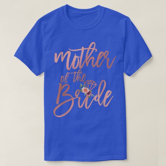 新婦から母への結婚前パーティーの贈り物1295 Tシャツ (デザイン正面)