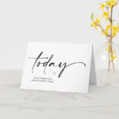 新婦から結婚式の日に新郎に結婚した  カード (黄色い花)