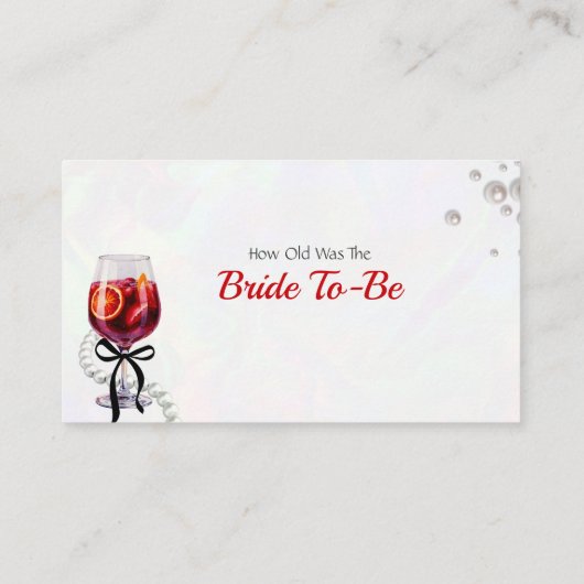 新婦がゲームのレスポンスカードを何歳に更新するかを推測する エンクロージャーカード (裏面)