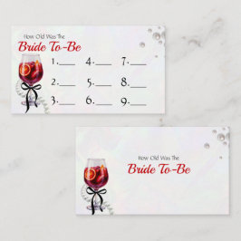 新婦がゲームのレスポンスカードを何歳に更新するかを推測する エンクロージャーカード