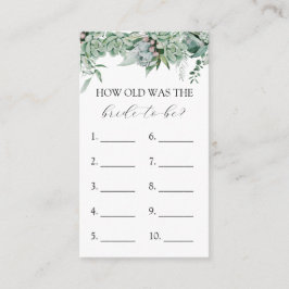 新婦がゲームカードになる年齢 エンクロージャーカード