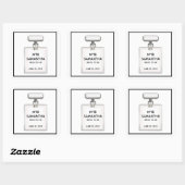 新婦がシャワーに祝パリのテーマパーティー スクエアシール (シート)