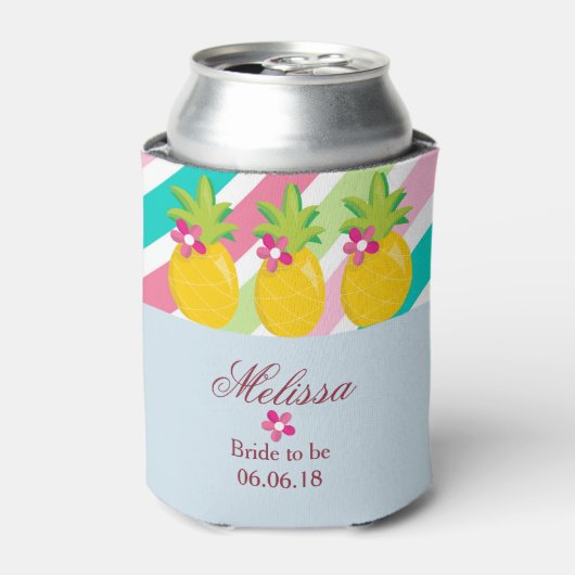新婦がパイナップルに 缶クーラー (缶正面)