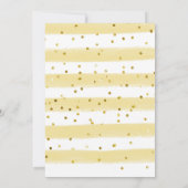 新婦がブライダル・シャワーの招待へ 招待状 (裏面)