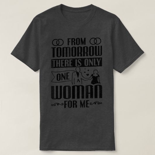 新婦が一人だけの独身最後の夜 Tシャツ (デザイン正面)