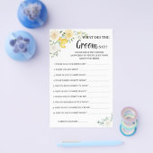 新婦が言う レモン＆ローズ ブライダルシャワー ゲーム カード (シングル)