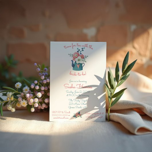 新婦とのお茶の時間！ シャワー 招待状