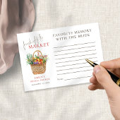 新婦とのフレッシュオフマーケットブライダルシャワー エンクロージャーカード