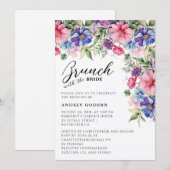 新婦とのブランチ招待状 招待状 (正面/裏面)