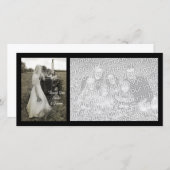 新婦とトラクターの国の結婚式ありがとう サンキューカード (正面/裏面)