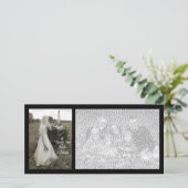 新婦とトラクターの国の結婚式ありがとう サンキューカード (スタンド正面)