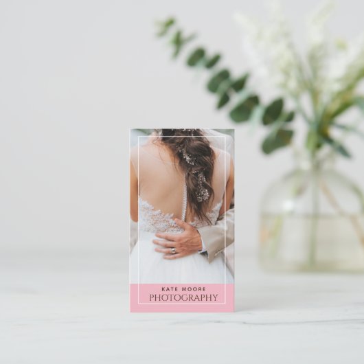 新婦と夫の写結婚真者 名刺 (スタンド正面)