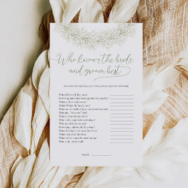 新婦と新郎のことを一番よく知っているのは誰？ 結婚ゲーム チラシ