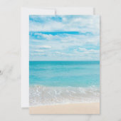 新婦と新郎のためのアドバイス　ビーチとオーシャン 招待状 (裏面)