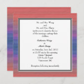 新婦と新郎の両親の招待状, 結婚式 招待状 (正面/裏面)