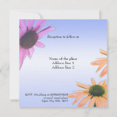 新婦と新郎の両親、結婚式の招待状 招待状 (裏面)