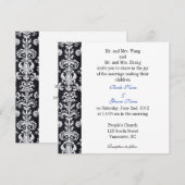 新婦と新郎の両親、結婚式の招待状 招待状 (正面/裏面)