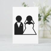 新婦と新郎 招待状 (スタンド正面)