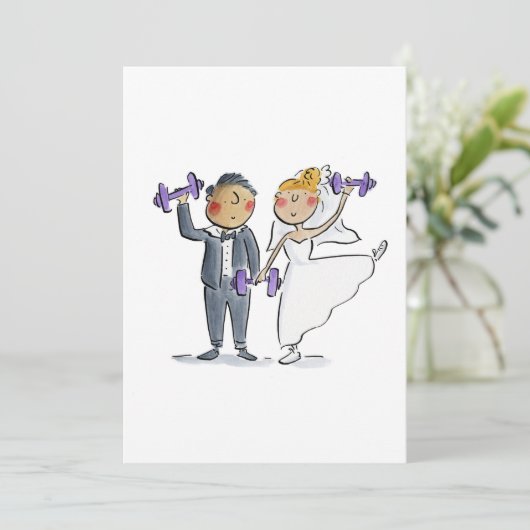 新婦と新郎 招待状 (スタンド正面)