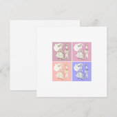 新婦と新郎 招待状 (正面/裏面)