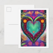 新婦と新郎 案内ポストカード (正面/裏面)