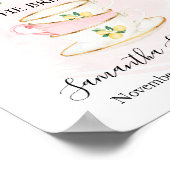 新婦になるレモンピンクのシャワーティーパーティーにしよう ポスター (角)