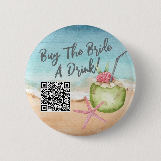 新婦に乾杯！ 缶バッジ (正面)