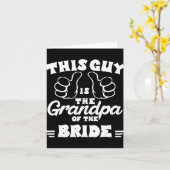 新婦のおじいさ結婚んメンズブリッド カード (黄色い花)