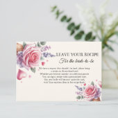 新婦のためのアイスクリームのリクエストレシピ アドバイスカード (スタンド正面)