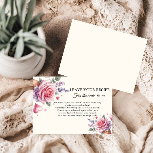 新婦のためのアイスクリームのリクエスト アドバイスカード