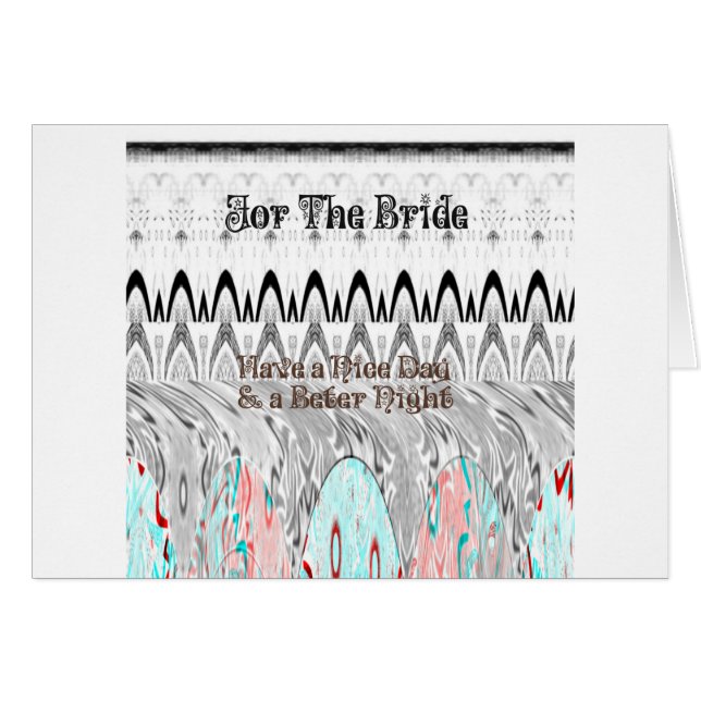 新婦のための白と黒のエッジデザイン (正面横)