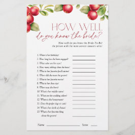 新婦のアップルブライダルシャワーゲーム