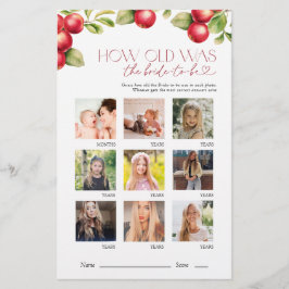 新婦のアップルブライダルシャワーゲーム