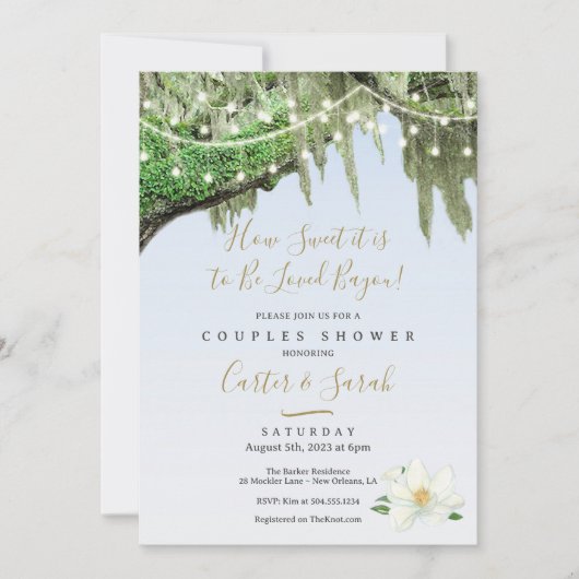 新婦のシャワー招待状, 結婚シャワー招待状 招待状 (正面)