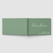 新婦のスクラップブックパーソナライズされたへの手紙、次のd ゲストブック (全面)