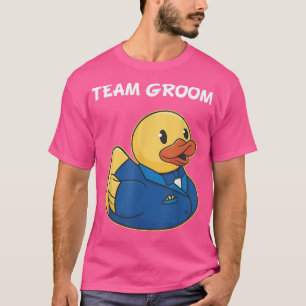 新婦のチーム ゴム製アヒル パーティー ボーイズ ハンター Tシャツ
