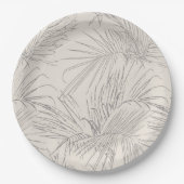 新婦のパラダイストロピカルロマンス結婚ズプレート ペーパープレート (正面)