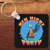 新婦のパーティー 面白い 結婚前のお楽しみパーティー キーホルダー (正面)