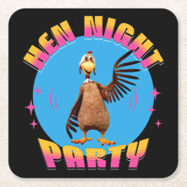 新婦のパーティー 面白い 結婚前のお楽しみパーティー スクエアペーパーコースター